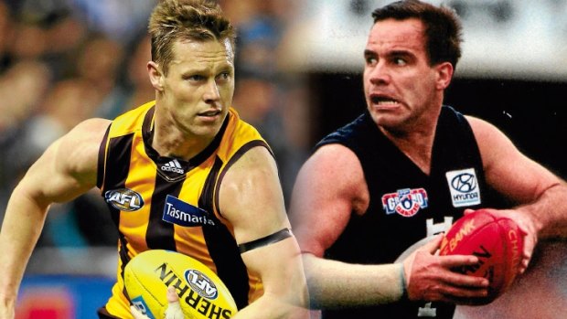 Remarkable similarities: Sam Mitchell and Greg Williams.