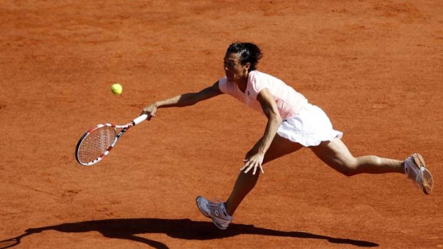 Record holder ... Francesca Schiavone prevailed in a four hours and 44 minutes match against Svetlana Kuznetsova earlier this year.