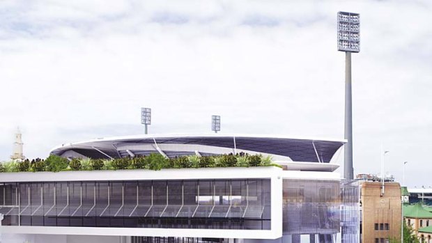 From the outside ... an artist's impression of the SCG redevelopment.