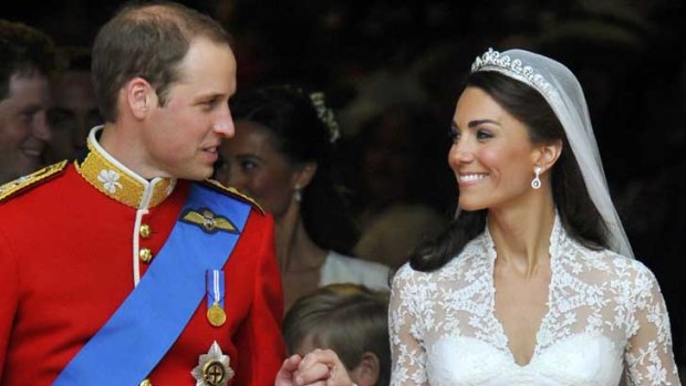 Joining the family ... Catherine Middleton joins the Windsor clan.