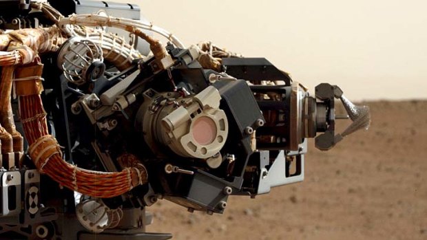 Curiosity's camera ... aka, the Mars Hand Lens Imager.