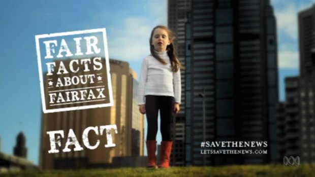 The Ad number 1 final shot, save Fairfax for the children ... Gruen Planet