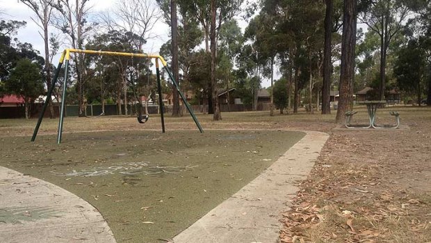 Bill Colbourne Reserve in Blacktown, where a 14-year-old girl was allegedly attacked on Saturday.