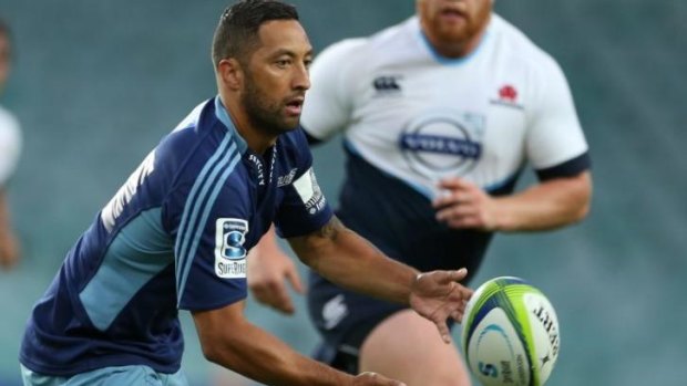 Back at the back: Benji Marshall will start his first Super Rugby in the No.15 jersey.