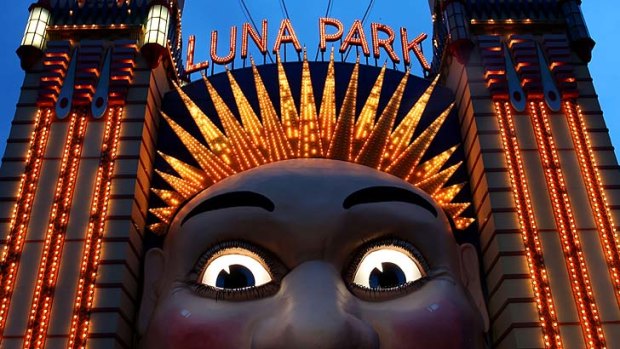 Steady as she glows: Luna Park is not the same place it once was.