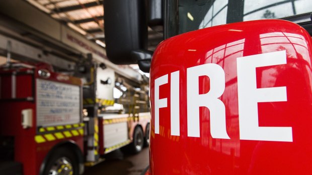 A Sydney nursing home was evacuated as firefighters battled a blaze in a nearby church.