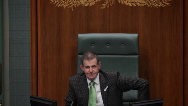 The man in the hot seat ... Peter Slipper.