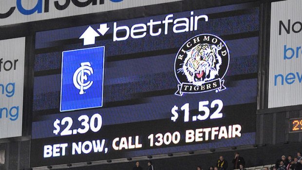 AFL fans are bombarded with betting advertising.