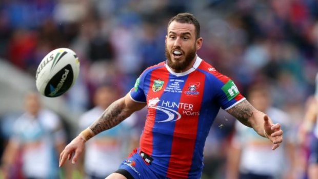 Treated for depression ... Darius Boyd playing for Newcastle on the weekend.