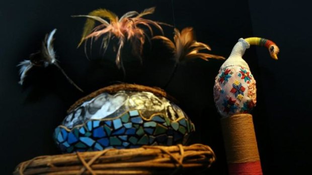 SheppArchiballs is an exhibition of decorated footballs by indigenous  and local refugee and migrant women  in Shepparton.