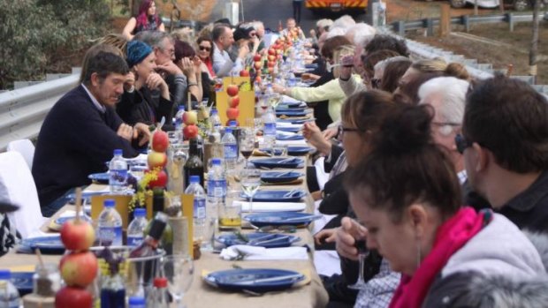 A long-table lunch was the highlight of the Bridgetown event.