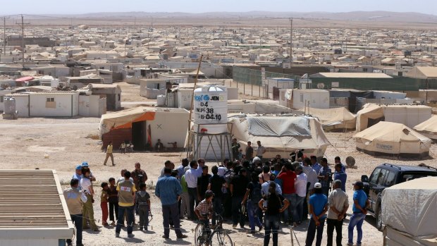 The Zaatari refugee camp in Jordan is home to more than 80,000 Syrian refugees. Large numbers of Syrian refugees are swamping Lebanon and Jordan and could destabilise the European Union.