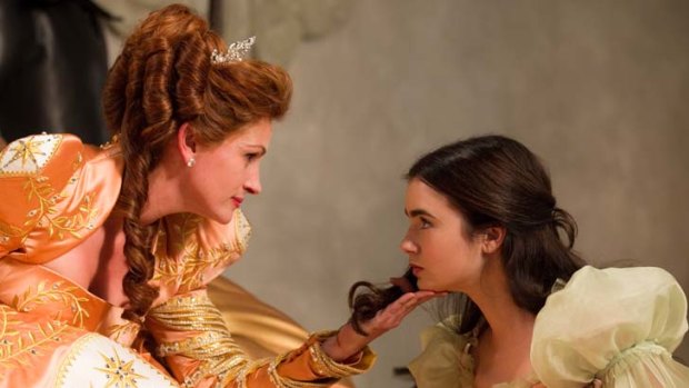 On reflection &#8230; Julia Roberts and Lily Collins go head to head in Tarsem Singh's version of the Snow White fairytale.