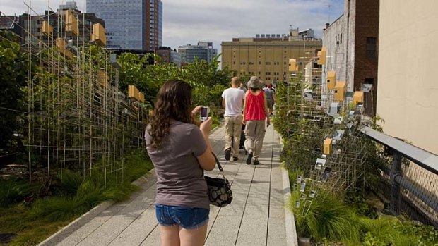 New York's High Line ... this gorgeous and recently opened landscaped park is on a reclaimed, elevated industrial rail line stretching 22 blocks from Gansevoort Street to 34th Street, close to the Hudson on the west side of Manhattan.