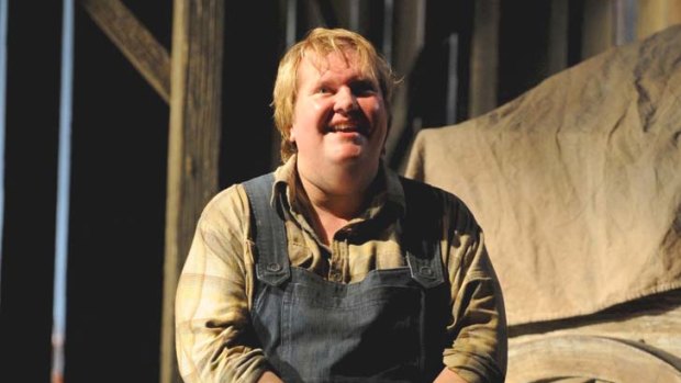 Anthony Dean Griffey as Lennie in "Of Mice And Men" for Opera Australia. Photo by Branco Gaica. mice2.JPG