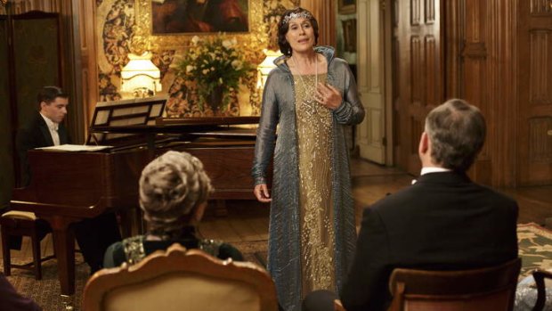 <i>Downton Abbey</i> guest stars Dame Kiri Te Kanawa as Dame Nellie Melba in 'shocking' episode.