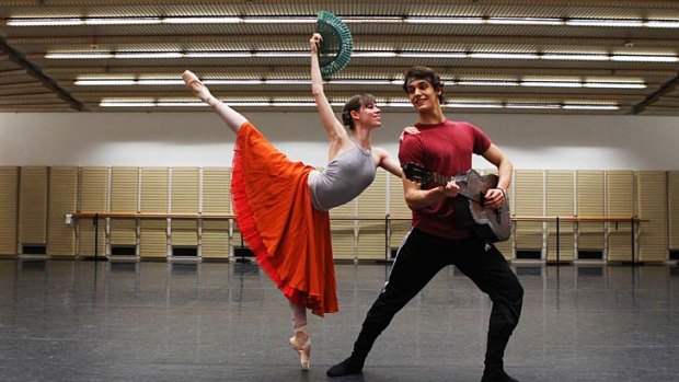 Chemistry: Daniel Camargo and Elisa Badenes, during rehearsal, attracted rave reviews in Melbourne last year.