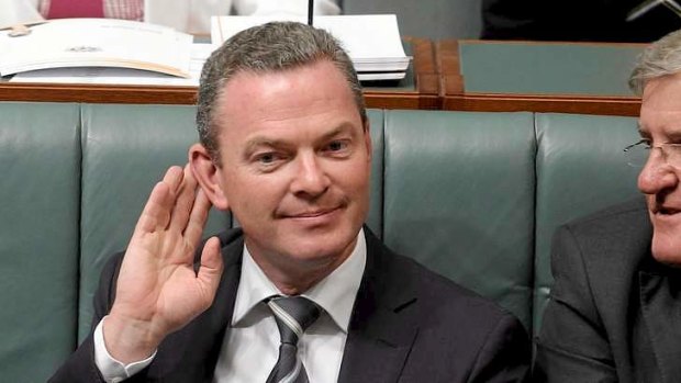 Education Minister Christopher Pyne during Question Time in Parliament on Tuesday.