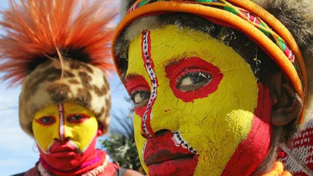 Tribal dancers in the capital.