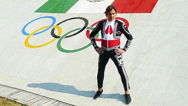 Dressed to impress: Mexican Olympic slalaom skier Hubertus von Hohenloho.