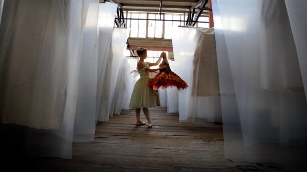 A member of the Australian Ballet prepares for its 2013 season.