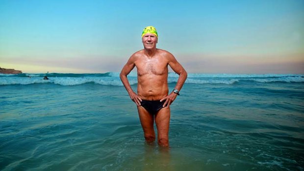 Never too old: Cyril Baldock will swim the English channel in August.