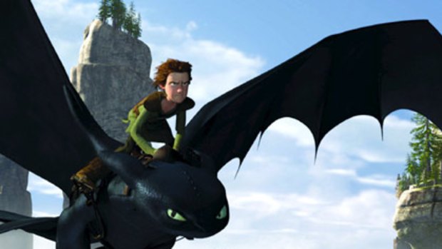 Hiccup befriends Toothless, an injured Night Fury - the rarest dragon of all - in DreamWorks Animation's How to Train Your Dragon.