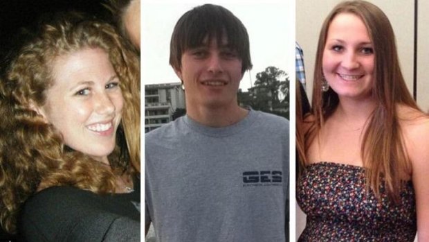 Victims of the mass killing: Katie Cooper, Chris Michael-Martinez and Veronika Weiss. 