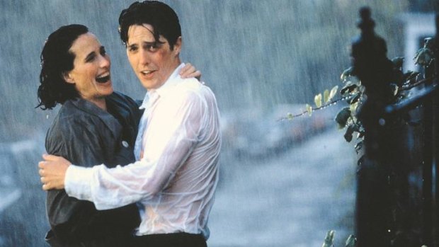 Hit: One of Hugh Grant's biggest hits was <i>Four Weddings and a Funeral,</i> alongside Andie MacDowell. 