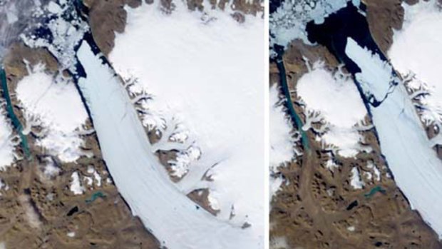 A University of Delaware researcher says the floating ice sheet covers 260 sq. kilometers, more than four times the size of New York's Manhattan Island. <i>Picture: AP</i>
