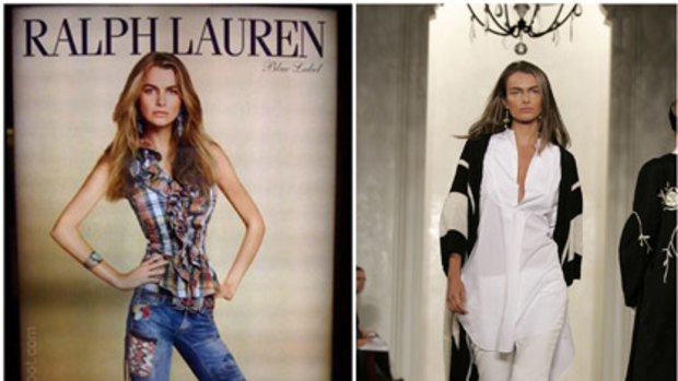 'Too large' ... former Ralph Lauren model Filippa Hamilton says her contract wasn't renewed because she wasn't thin enough. Photo: AP