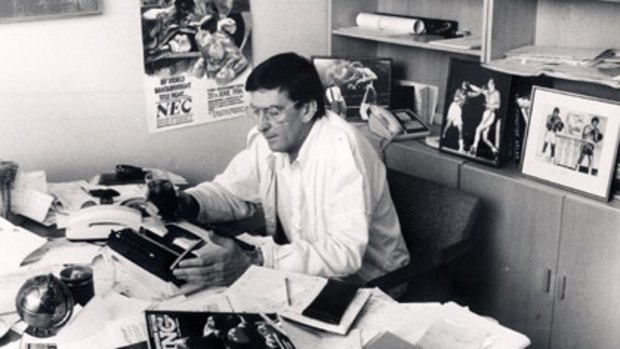 He'd bet on anything... the late promoter 'Break-Even' Bill Mordey in his Surry Hills office, back when boxer Jeff Fenech was on his books.