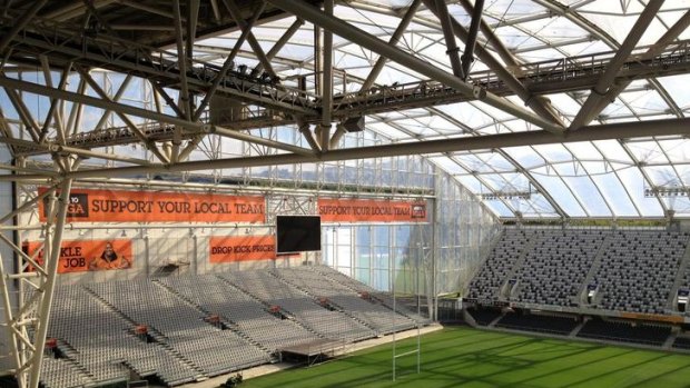 Forsyth Barr Stadium in Dunedin has a roof similar to the one envisioned for the new Canberra Stadium.