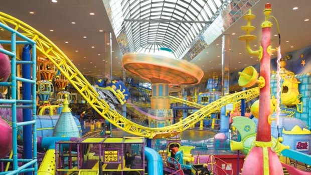 Big time ... West Edmonton Mall's Galaxyland amusement park is huge.