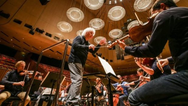 Sir Simon Rattle leads the Australian World Orchestra.
