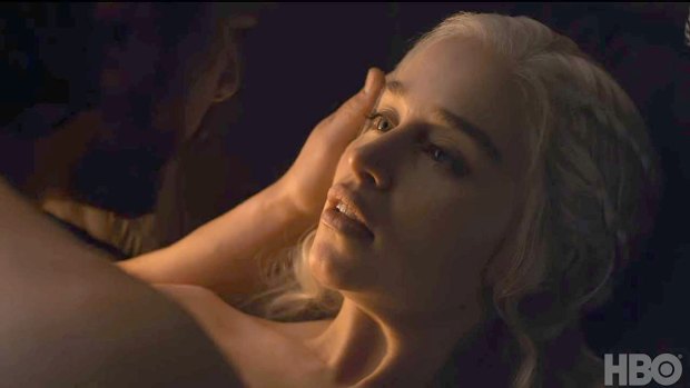 Game of Thrones finale ... Daenerys Targaryen's steamy sex scene with Jon Snow.