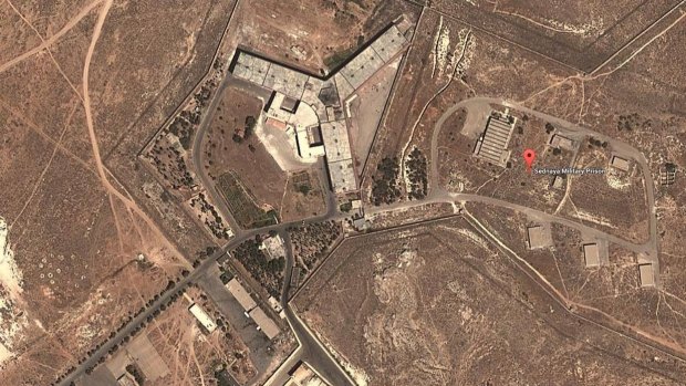 The Sednaya prison complex in Syria. 
