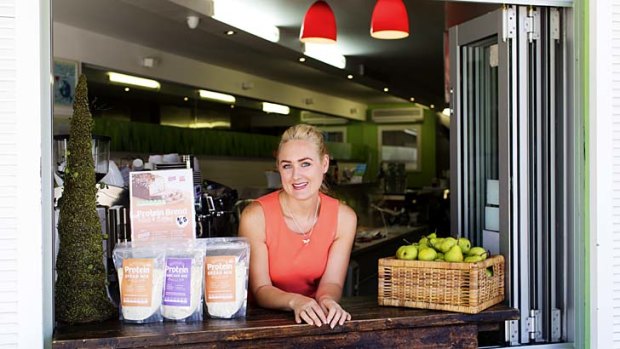 "I love what I do so I don't consider it work": Anna Hopkins, owner of the Whole Meal cafe, works hard to get results.