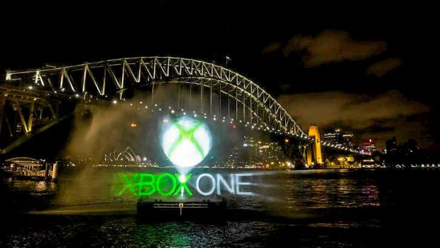 Microsoft takes over Sydney Harbour to set off the around-the-world launch of the Xbox One games console.