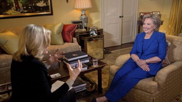 Backfired: Hillary Clinton talks with Diane Sawyer before the release of Hard Choices. The book gives her a chance to shape the debate about her record in the Obama administration.