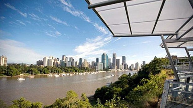 Australia's least-livable mainland capital, as seen from the Kangaroo Point cliffs.
