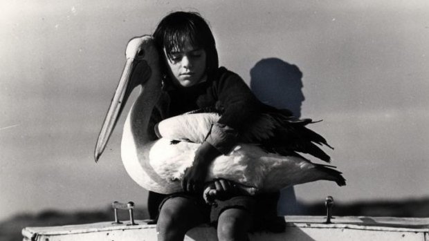 Movie adaptation: Greg Rowe with Mr Percival in the 1978 film <i>Storm Boy</i>.