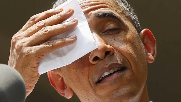 Feeling the heat: President Barack Obama views curbing global warming as ''key to his legacy''.
