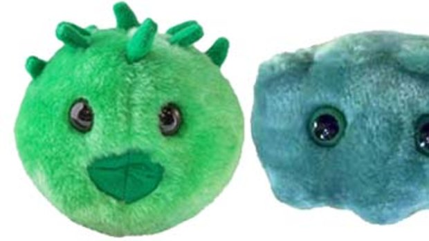 Fully sick toys that are catching on ... Chlamydia, Oral malodor (bad breath) and Rabies, by GIANTmicrobes.