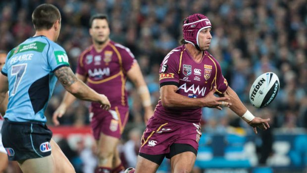Inclusion criticised ... Queensland's Johnathan Thurston during Wednesday's game.