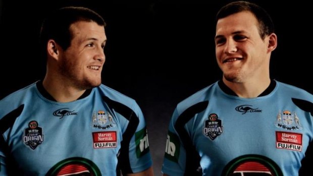 Talented twosome: Josh and Brett Morris during their time in the NSW State of Origin camp.