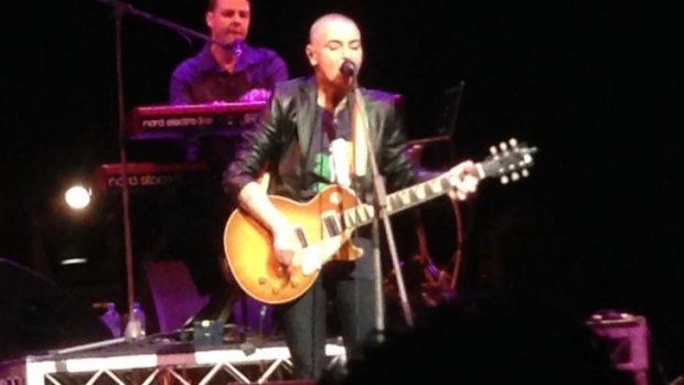 Sinead O'Connor on stage at the Perth Festival on February 28.