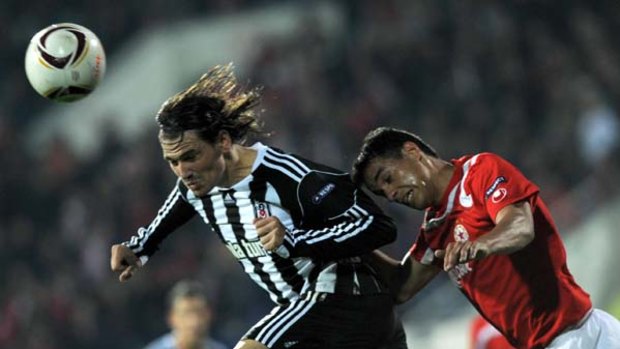 Wanted man ... Besiktas' Ersan Gulum, left, has caught the eye of Australian and Turkish officials but has played for neither country at senior level.