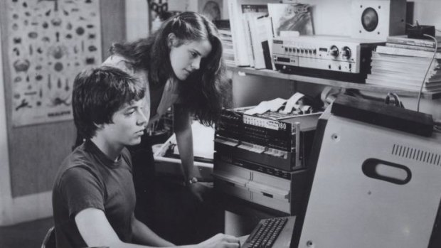 Techno teen scene: Matthew Broderick and Ally Sheedy in <i>War Games</i> (1983).