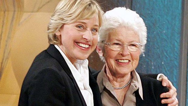 Staunch supporter: Betty DeGeneres with famous daughter, Ellen.